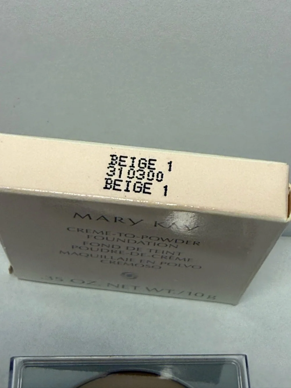 Mary Kay Creme-to-Powder Foundation Beige 1 0.35 oz Discontinued NOS
